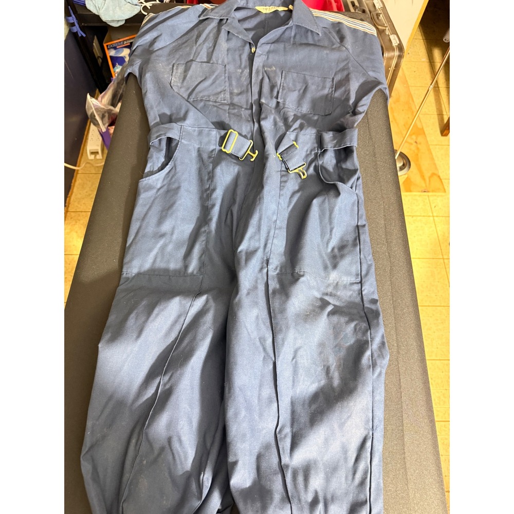 Big Mac Coveralls 40 Regular Navy Blue Excellent Vintage Workwear Jumpsuit USA
